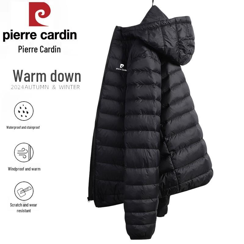 Pierre Cardin Men s Lightweight Hooded Down Jacket XL