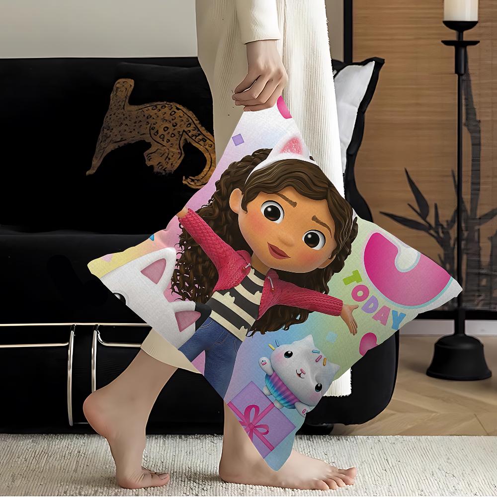 G-Габбис Милая Наволочка для Кукольного Домика Мультяшный Подарок Наволочка Декор для Спальни Дома Дивана Кресла Сиденья Наволочка 30x30CM(12x12in)