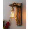 Wandlampen aus Holzseil, Heimdekoartikel Vintage Wandbehang Antike Dekorative Ausgefallene Leuchte für Wand Zuhause, Wohnzimmer, Wanddeko | 1er-Pack