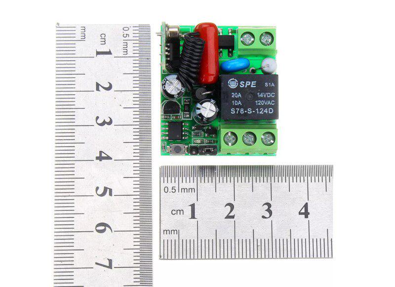 220V Remote Control Switch with NO/COM/NC Output and Learning Code