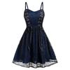 Women's Lace Mesh Halloween Sleeveless Suspender Dress