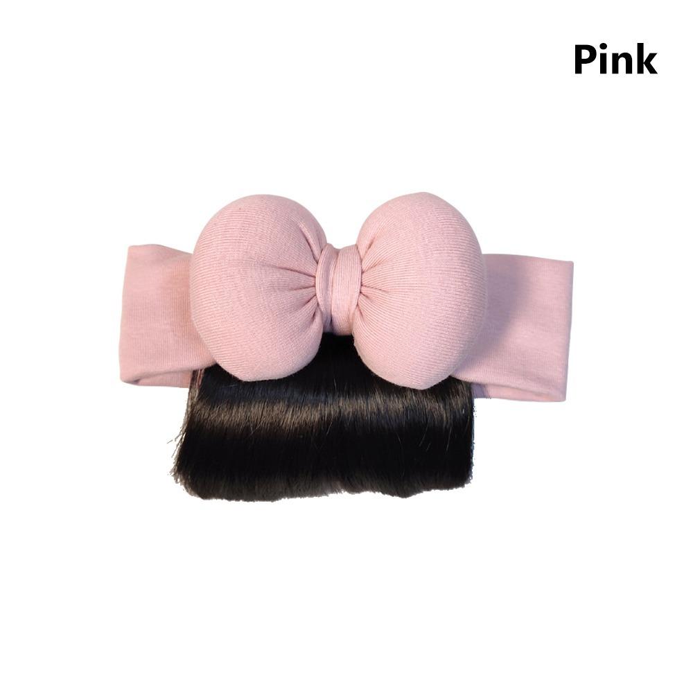 

Special Design Bowknot Wig Hat Princess Hair Accessories Soft and Comfortable Cute Hairpiece Hairpiece Headwear Infant Girls рожевий