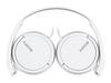 SONY Foldable Closed-Type Headphones, White, MDR-ZX110-W .
