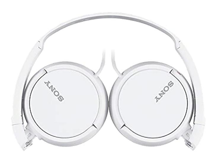 SONY Foldable Closed-Type Headphones, White, MDR-ZX110-W .