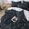 Simple Bedding Washed Cotton Four-piece Set Pastoral Bed Sheet Quilt Cover Bedding Three-piece Set
