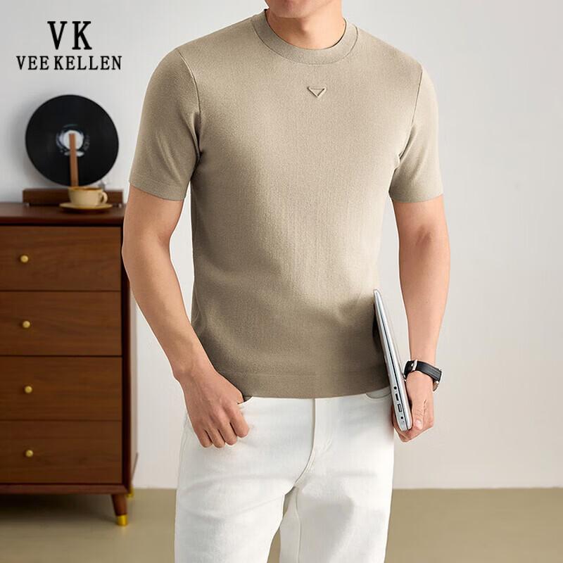 VEE KELLEN Men's Short Sleeve Knit T-Shirt