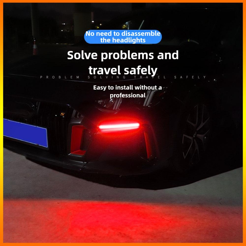 Car Universal Modification Decorative Lights, LED Waterproof Daily Running Lights, Running Lights, Turn Signals, Start Scanning