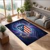 Atletico Madrid Printed Flannel Area Rug Non Slip Soft Polyester Floor Carpet Indoor Decor Mat for Bedroom Living Room Sofa Game Room Home Decoration