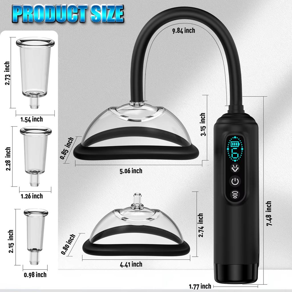 Electric Pussy Pump Vagina Clitoris Sucker Breast Messager for Women Clit Vibrator Remote Nipple Enlarge Vacuum Pump Cover
