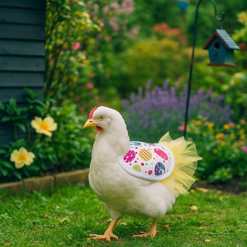 Practical Adjustable Hen Apron Waterproof Washable Chicken Saddle Breathable Poultry Back Protector Chicken Clothing