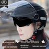 2025 All-Season Battery-Powered Motorcycle Helmet with Dual Lens for Men & Women