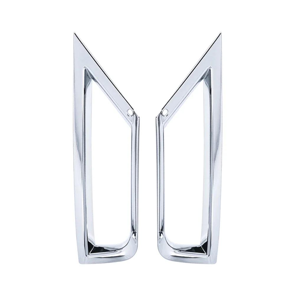 For Volkswagen T-ROC Troc 2018 - 2025 Fog Light Trim 2Pcs Front Fog Lamp Cover Grille Decoration Sticker Car Styling Accessories