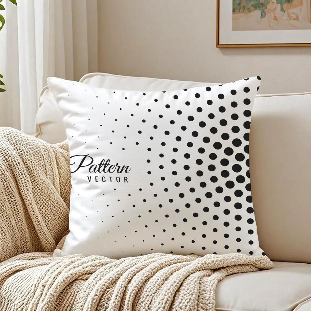 Modern Pattern Art Dot texture Cushion Cover Linen Pillowcase Soft for Sofa Bed Home Room Decor