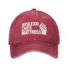 Dyslexic Lives Mattress Baseball Cap Big Size Hat Luxury Brand Unique hats hard hat Hats For Unisex Womens