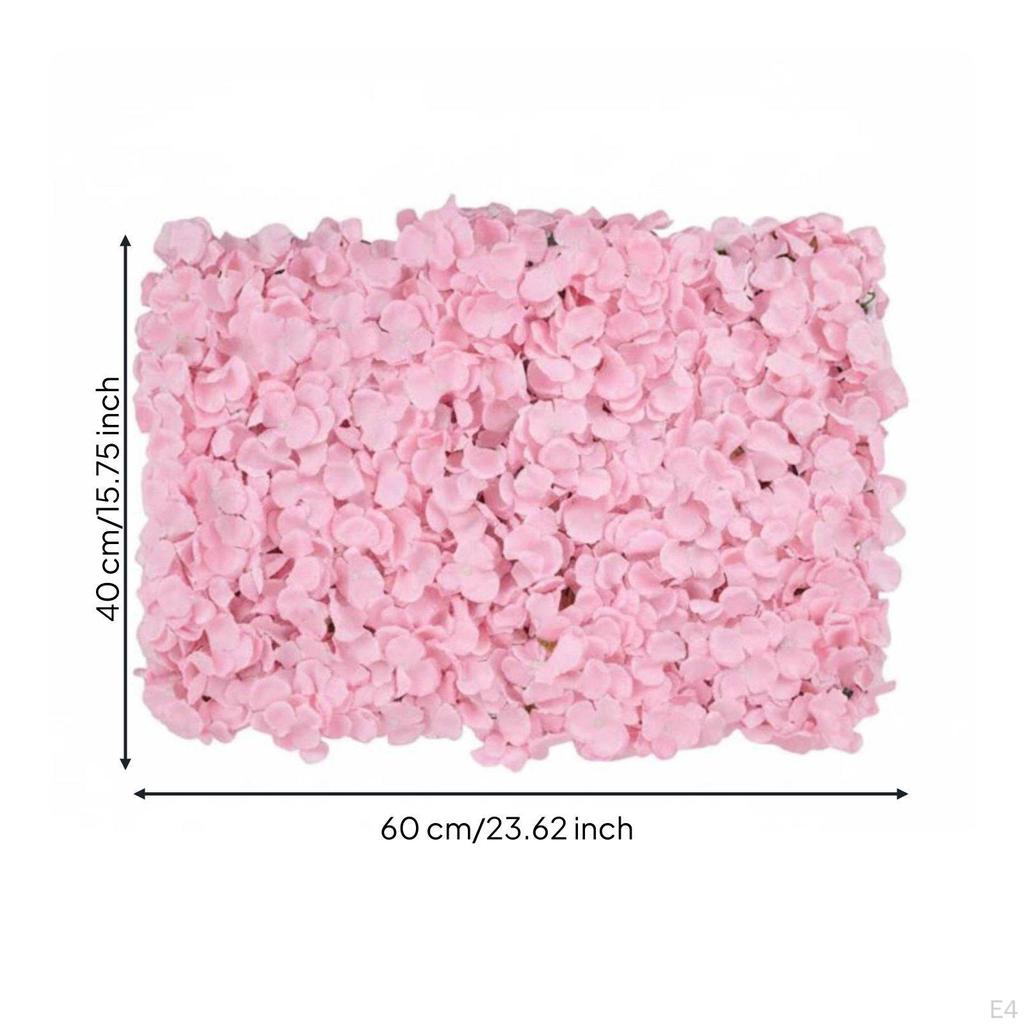 Artificial Rose Wall Panel Realistic Look Floral Backdrop Reusable ThreeDimensional