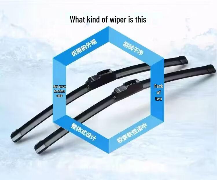 High-Quality Frameless Silent Wiper Blade for Wuling Hongguang S3/S1, Rongguang, Hongguang V