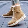 fashion New Thick Plush Warm Snow Boots Women Winter 2024 Faux Suede Platform Ankle Boots Woman Non Slip Cotton Padded Shoes Plus Size