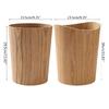 Papelera Cesta de Papel Higiénico para Oficina Baño Dormitorio Suministros Material de Madera