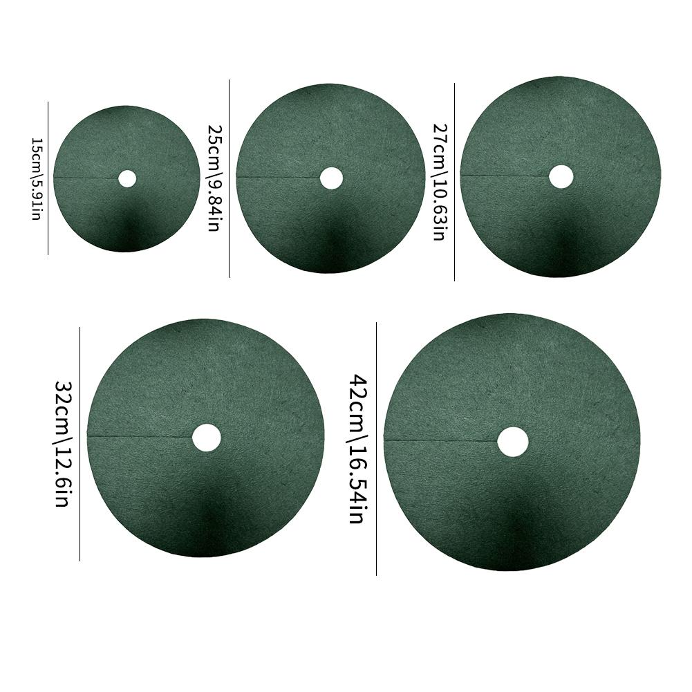 Weed Control Cloth Moisture Retention & Root Ventilation Degradable Round Color Weeds Fabric Gr H8A0