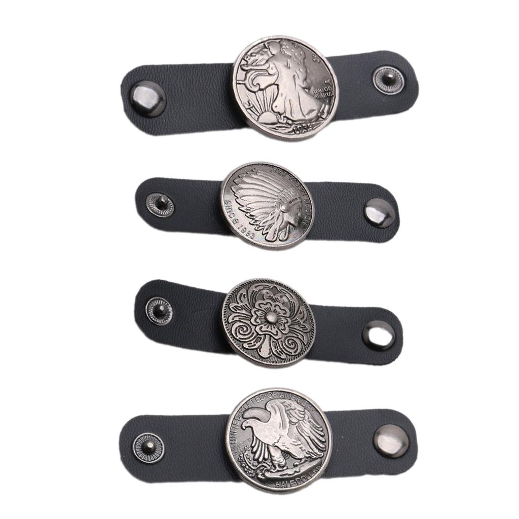 Carved Buckle Scarf Buckle for Women PU Leather Scarf Clasp Islamic Scarf Veil Weights Supplies Headscarf Decoration