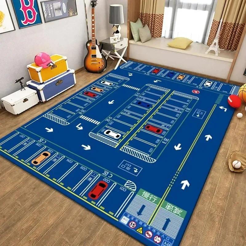 Cartoon Game Carpet Large Rugs for Children Bedroom Decor Living Room Sofa Area Rug Non Slip Baby Crawling Mat Home Decoration
