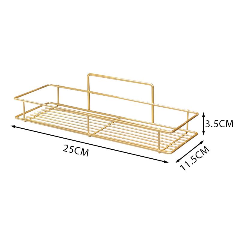 

Полка для ванной комнаты, золотой душ, шампунь, мыло, косметическая полка, органайзер для хранения, держатель, фурнитура для ванной комнаты из нержавеющей стали S золотистый