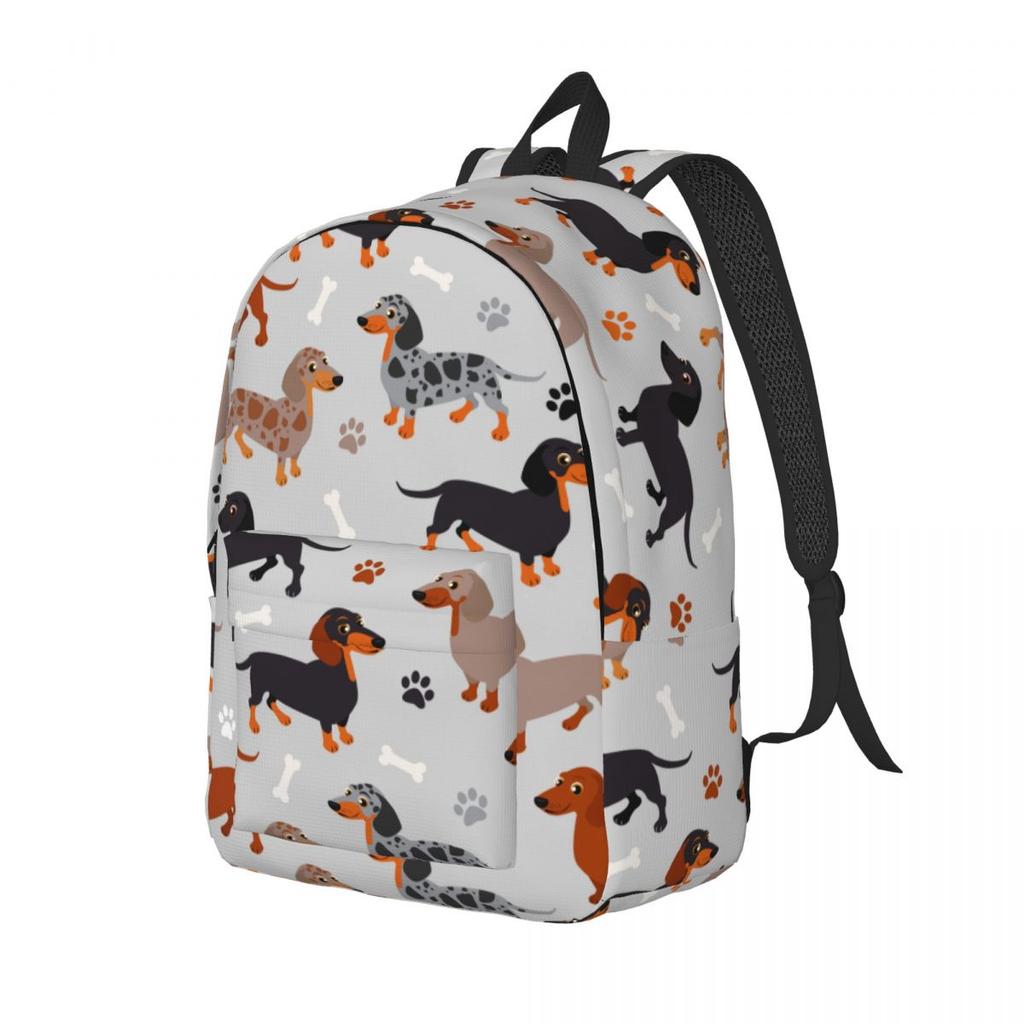 Dackel Rucksack für Jungen Mädchen Kinder Schüler Schultasche Tagesrucksack Vorschule Grundschule Tasche Sport
