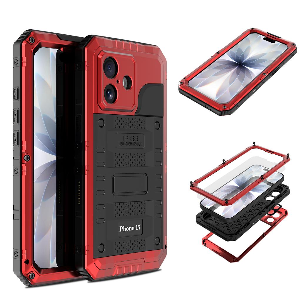 Shockprood IP68 Waterproof Heavy Duty Case For iPhone Air 17 16e 16 15 14 Plus 13 12 11 Pro Max XS XR 8 7 Aluminum Metal Cover