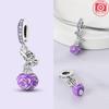 Charm Bead Charms Sunflower Christmas Snowman Purple Balloon Perfume Bottle Bead Charms Compatible With Bracelets copper Authentic Jewellery Women Diy