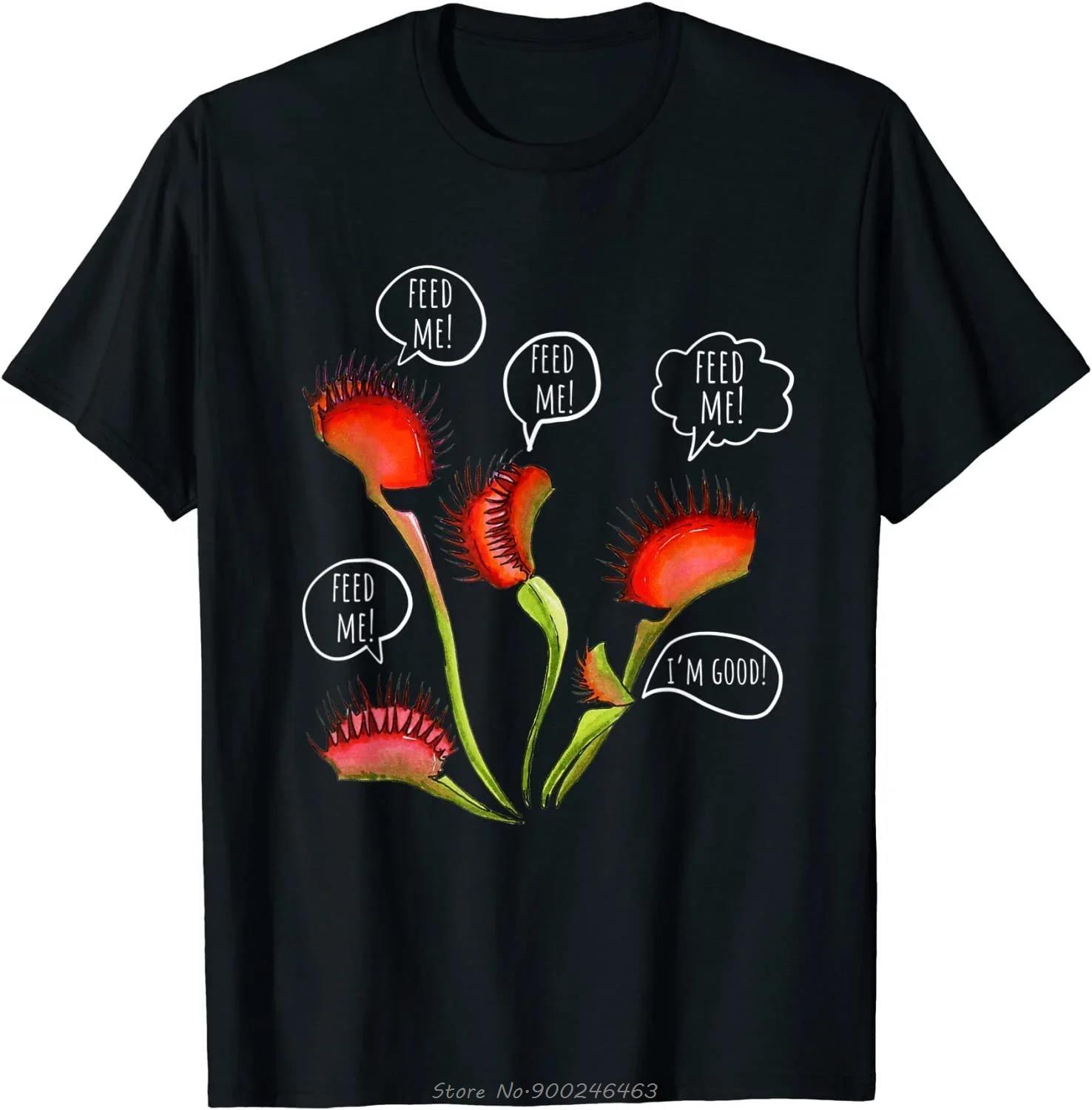 

Funny Carnivorous Plants Tshirt Anime Graphic T Shirt Unisex Clothing Tees Oneck Tops Cotton Streetwear Fashion Oversized Tshirt 4XL