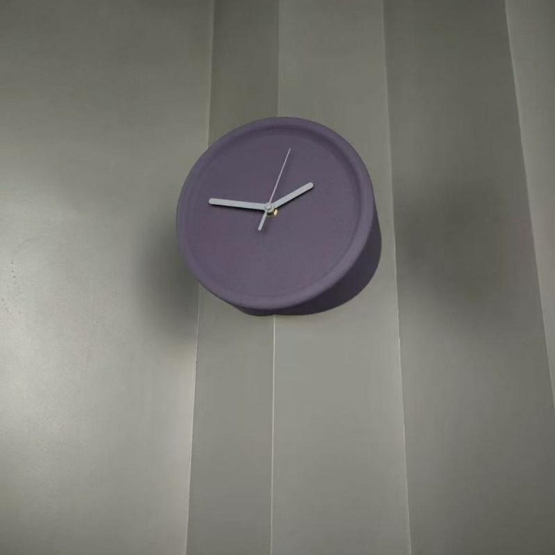 Minimalist Corner Wall Clock 20cm Diameter 3D Illusion Art Clock Noiseless Battery Operated Decorative Wall Watch
