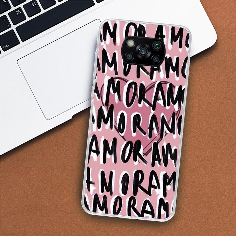 AMOR This Is Love Phone Case For Xiaomi Poco X3 Nfc X4 Gt X5 Pro M5S M4 M3 M2 F5 F4 F3 F2 F1 Mi Note 10 Fundas Shell