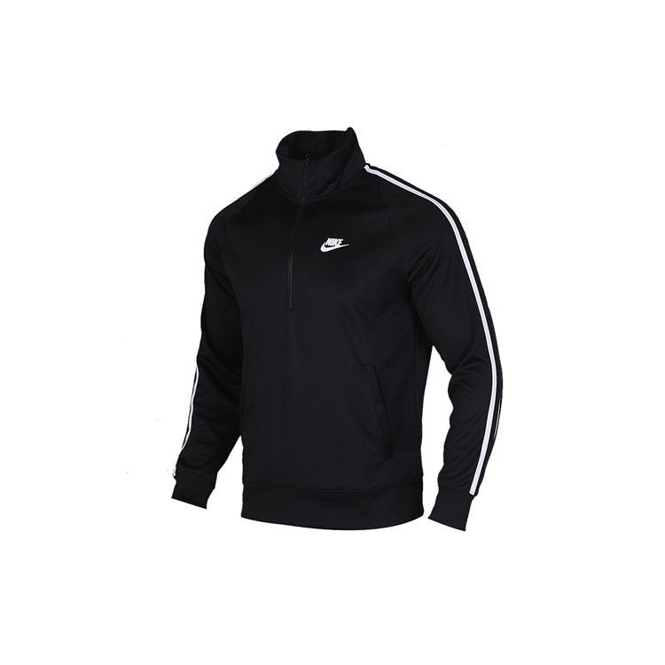 Nike Sweatshirts Men's Black Stand Collar Moderate Regular CJ4393-010