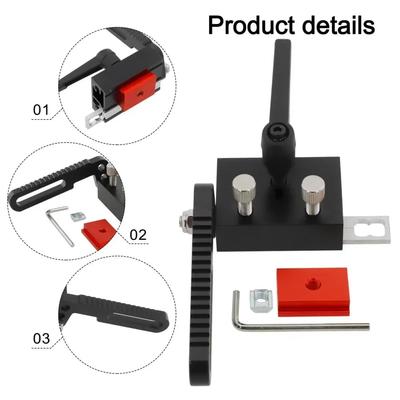 Adjustable Aluminum Alloy Miter Track Stop For Woodworking Precision T Slot Fence Flip Stop Limit Device Woodworking Tool
