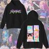 KPop Devil Hunter Sweatshirt Hooded Children's Spring and Autumn Outfit Rumi Mira Zoey Cartoon Anime Girl Long Sleeved Top