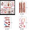 Halloween Temporary Tattoo Stickers Set With Water Transfer Craft For Costumes And Party Decor