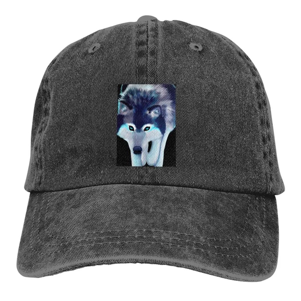 Multi Functional Fashionable Unisex HatBlue Ink And Wash Baseball Cap Men Hats Women Visor Protection Snapback Wolf Caps