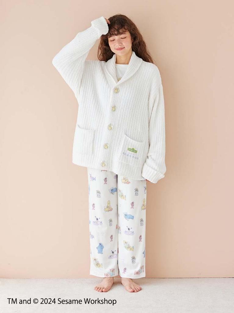 Gelato Pique Sesame Street Unisex Motif JQD Shawl Cardigan PUNT245060 OWHT