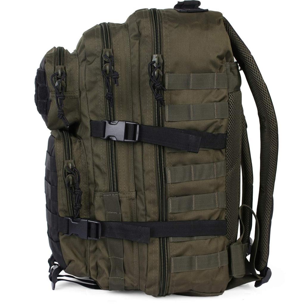 US Assault Pack MOLLE System Large 36L Backpack RANGER MIL-TEC - GREEN/BLACK
