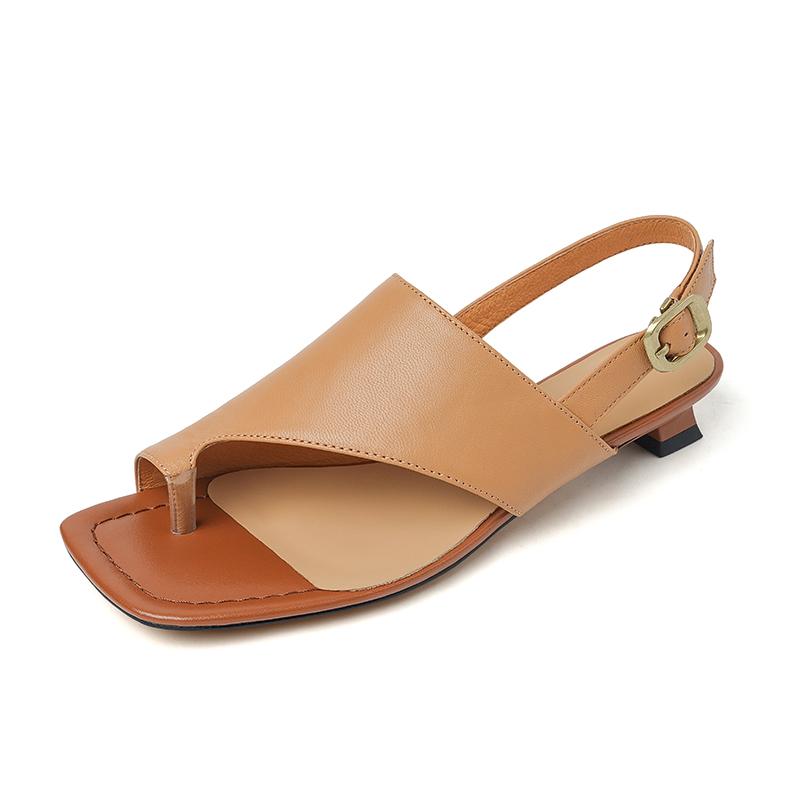 

Fashion 2025 New Woman Genuine Leather Summer Sandals Kitten High Heels Party Prom Shoes Sandals Fashion Pumps Heels Shoes for Women 40 хаки