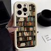 Shockproof Bumper Phone Case For iPhone 16 15 14 13 12 11 Pro Max XS X XR 7 8 Plus Mini SE 2020 2022 Bookshelf Print
