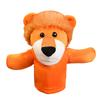 Fox, Tiger, Lion, Elephant, Monkey, and Pike Animal Hand Puppets - Interactive Soothing Dolls for Performance and Early Education.