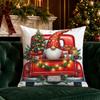 Christmas Throw Pillow Covers Pattern Cushion Cover Suitable for Sofa Bedroom Car Pillow Cover