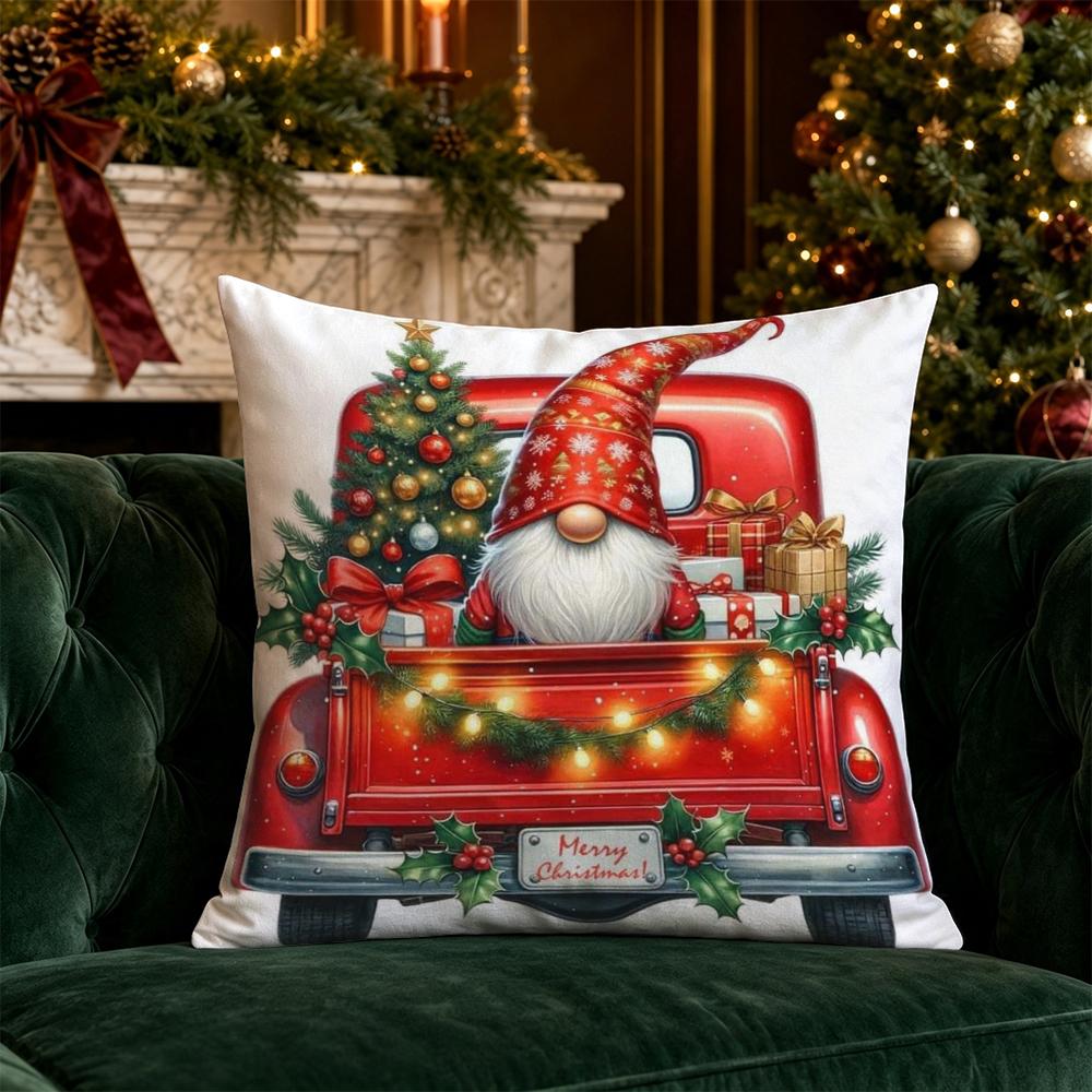 Christmas Throw Pillow Covers Pattern Cushion Cover Suitable for Sofa Bedroom Car Pillow Cover