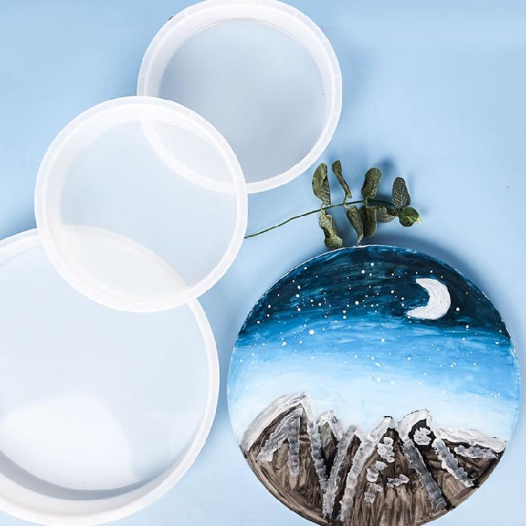 Ocean Table Resin Molds Round Stool Molds Silicone Desk Mold for Epoxy Resin