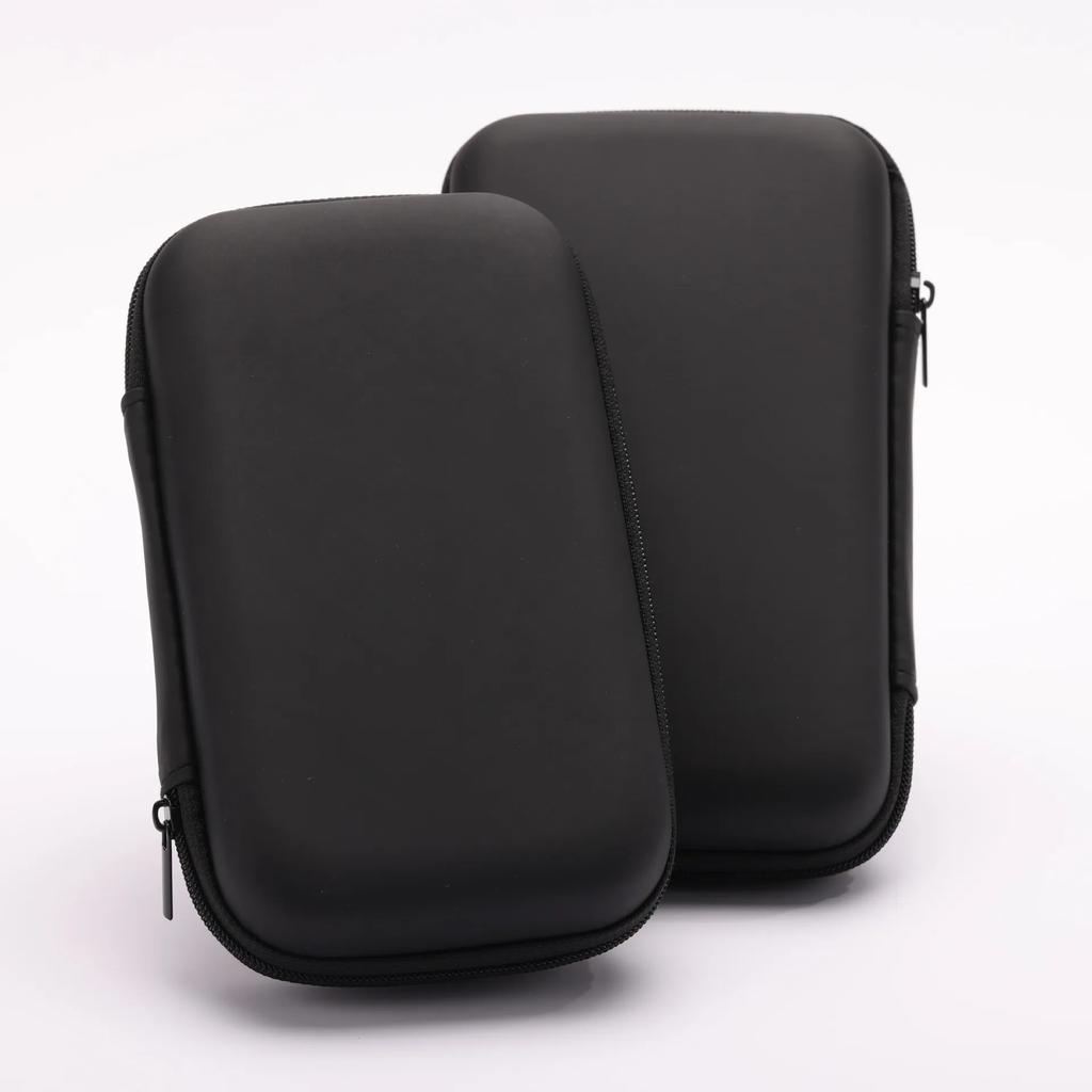 Mini Storage Bag EVA Waterproof Bluetooth Earphone Data Cable Travel Organizing Container Zipper Bags Fashion Black Storage Case