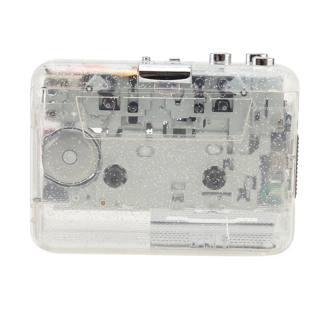 Cassette Player HiFi Noiseless Transparent Shell Portable Tape to MP3 Converter with Earphone for