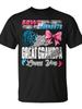 Burnouts Or Bows Great Grandpa Loves You Gender Reveal Party T Shirt Valentine'S Day Christmas Father'S Day Gifts Christmas Outfits Design Relaxed Fit