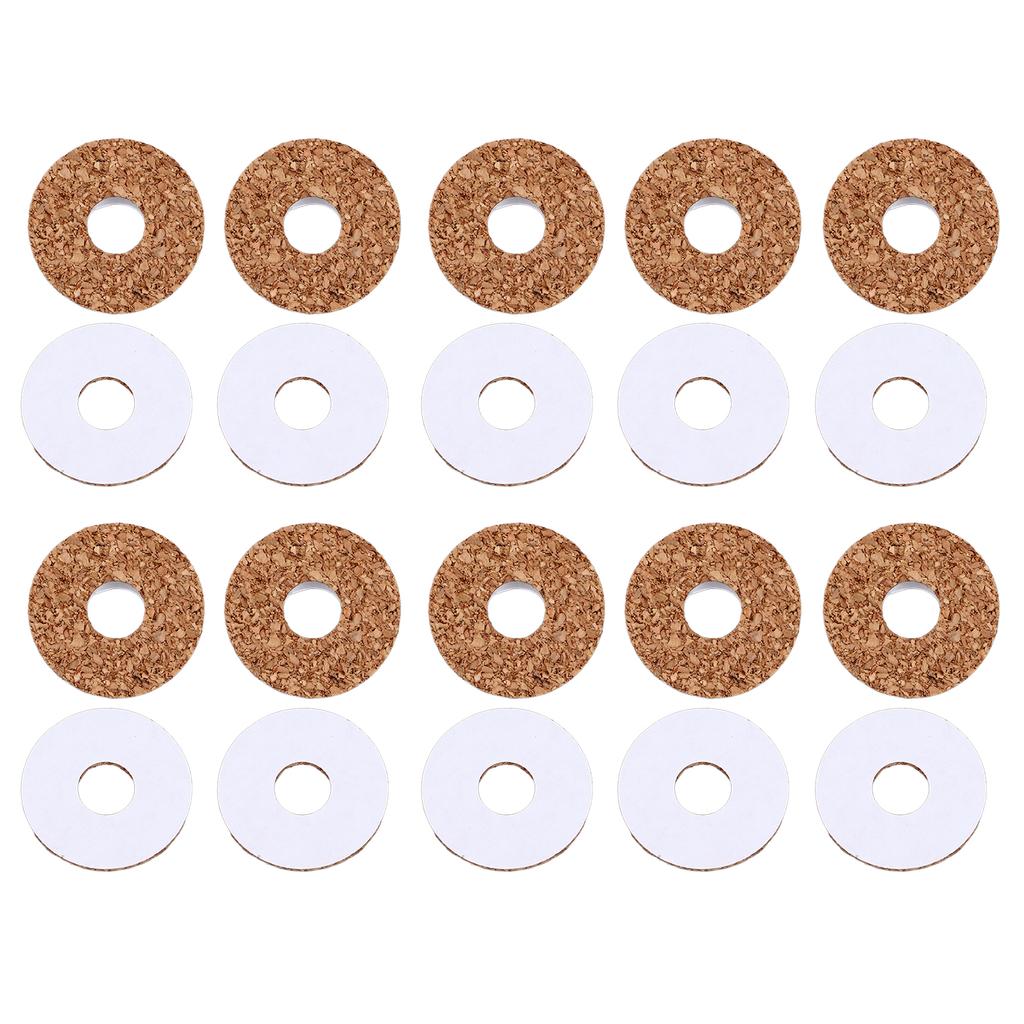 20 Pcs Guitar Pick Grip Non Slip Sweat Proof Stable Control Cork Guitar Pick Handle for Precise