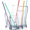 Reikoeppy 1000pcs 10.3 inch Disposable Plastic Straws, Extra Long, Assorted Bright Colors for Party Use